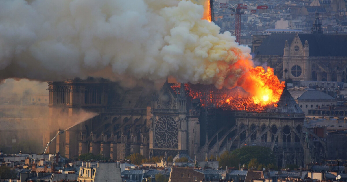 Notre Dame on Fire